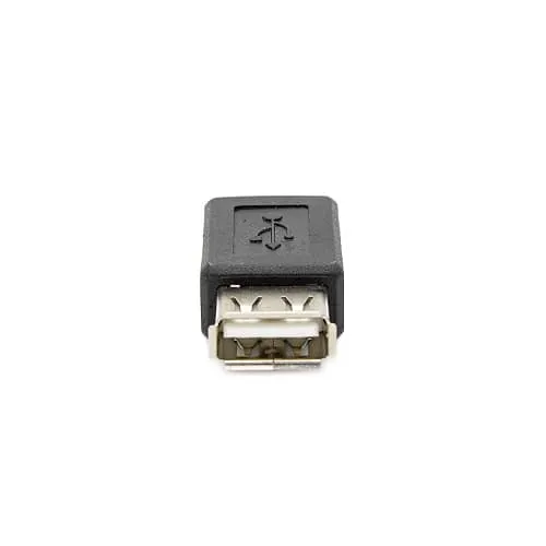 Adaptador Micro Usb Tipo B Hembra A USB Tipo A Hembra  Negro